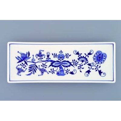 Cibulák tanier na ryby obdĺžnikový 24,7 cm cibulový porcelán originálny cibulák Dubí