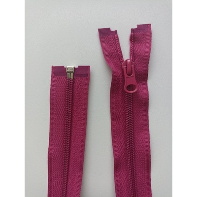 Zips špirálový 6mm, tmavo ružový, RÔZNE DĹŽKY 40