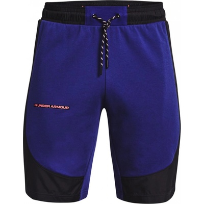 Under Armour UA rival terry AMP short modrá