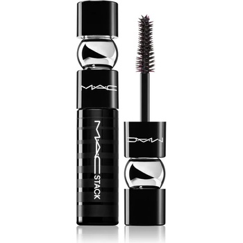 MAC Cosmetics Mini M·A·CStack Mascara Superstack Mega Brush спирала за обем и удължаване на мигли мини цвят Black 8ml