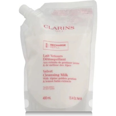 Clarins Velvet Cleansing Milk 400 ml тоалетно мляко всички типове кожа пълнител за жени