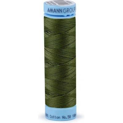 Bavlněné nitě 100 m Etiketní č.50 Triana Amann 0660 Bronze Green