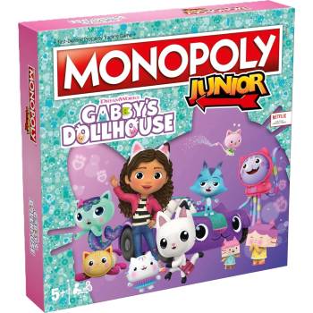 Winning Moves Настолна игра Monopoly Junior: Gabby's Dollhouse - Детска (WM04157)
