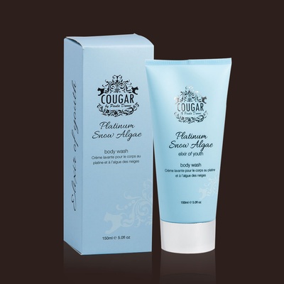 Cougar luxusný sprchový gél s platinou a snežnými riasami 150 ml