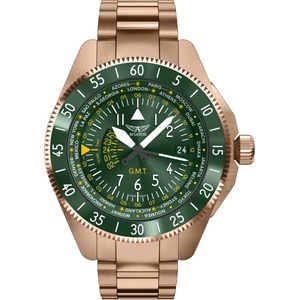 Aviator Мъжки часовник Aviator Airacobra Gmt Limited Edition V. 1.37. 2.309. 5 (V.1.37.2.309.5) Часовници