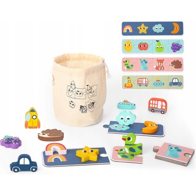 GREEN Zmyslové puzzle cvičenie pamäte