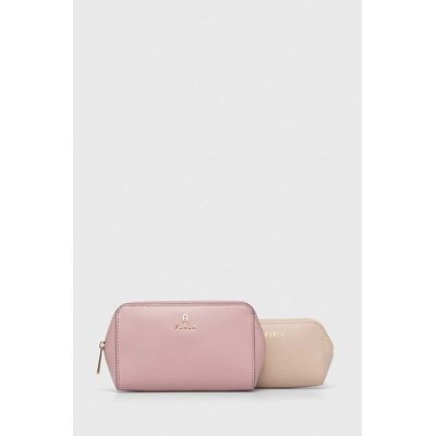 Furla Кожена козметична чанта Furla (2 броя) в розово (WE00453.ARE000.2720S)