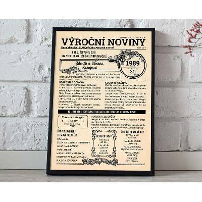 Výroční noviny 1989 jednostranné
