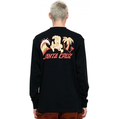 Santa Cruz Beach Bum Scene LS Tee black