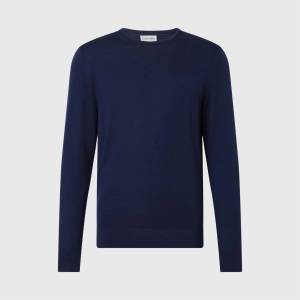 Calvin Klein Пуловер Calvin Klein Merino Wool Jumper - Navy
