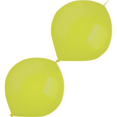 Amscan Balónky latexové spojovací dekoratérské metalické kiwi zelené 30 cm