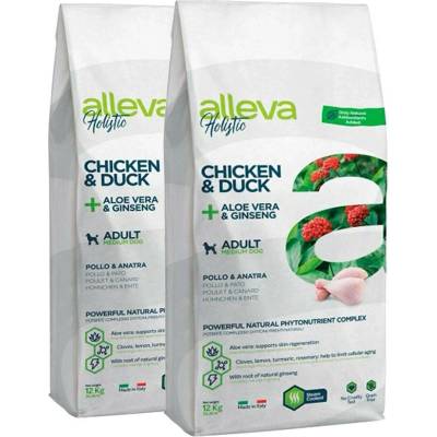 Alleva Holistic Adult Medium Chicken & Duck 2 x 12 kg