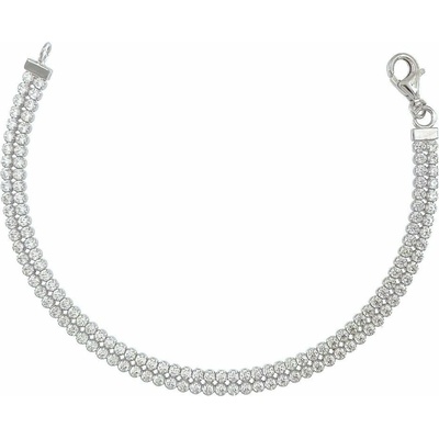 INFINITYSILVER Strieborný náramok so zirkónmi CTENNIS 2F 18