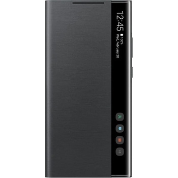 Samsung Оригинален Активен Калъф за SAMSUNG Note 20 Ultra Clear View Cover Book Case Ef-Zn985cbe, Черен (EF-ZN985CBEGEU)