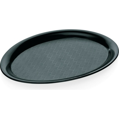 Wasa Podnos Gastro černý oválný 26,5 x 19 cm Červená skluzový PP