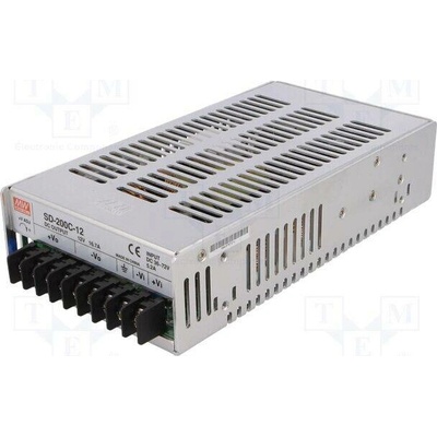 MEAN WELL SD-200C-12 Měnič: DC/DC; 200,4W; Uvst: 36÷72VDC; Uvýst: 12VDC; Ivýst: 16,7A