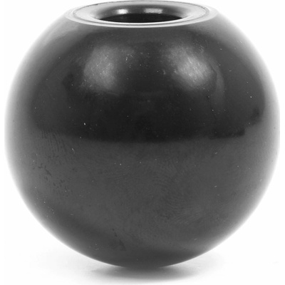 Rukojeť koule černá s plastovým závitem - M12/40mm