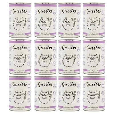Gussto Cat Fresh Turkey & Duck 12 x 400 g