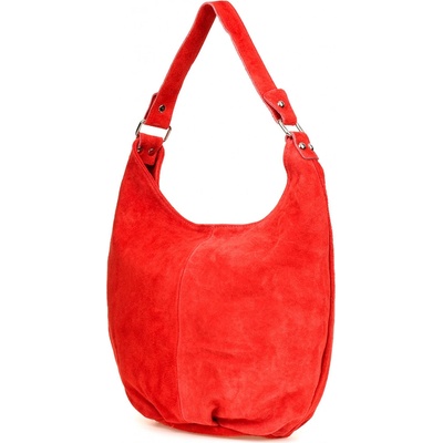 Vera Pelle K50 dámska semišová kabelka červená