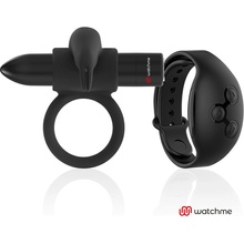 Black&Silver Burton Remote Control Cockring Watchme