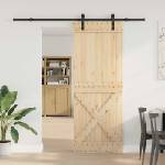 vidaXL Преплъзваща се врата NARVIK 85 x 210 см (213, 5 см) (3445355)