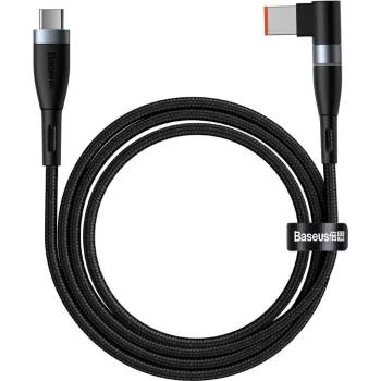 Baseus Magnetic Zinc Cable (CATXC-U01) - USB-C кабел с магнитен адаптер за Lenovo лаптопи (11x7.0мм) (200 см) (черен)