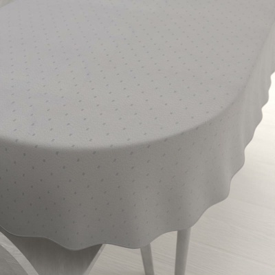 Biante Teflonový oválný ubrus TF-080 Obdélníčky na šedém 80x120cm