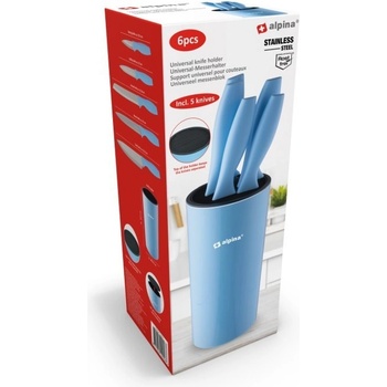 ALPINA Sada nožov v stojane ED 219016modr 6 ks