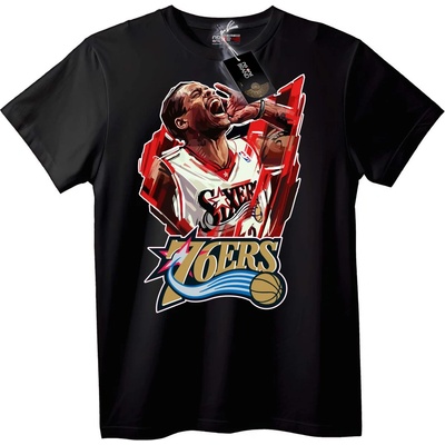 NOONEBRAND Тениска 76ers - Баскетбол - XS, Black