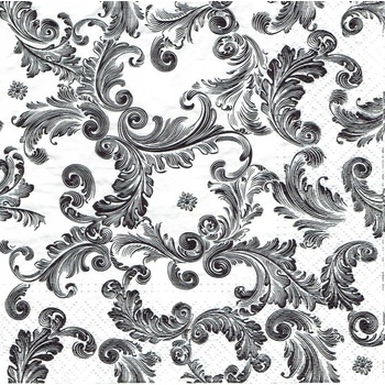 TaT servítky Source of Fame black 33x33cm