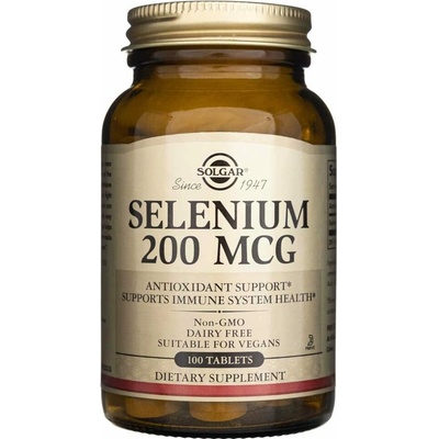 Solgar Selén bez kvasiniek 200 mcg 100 tabliet