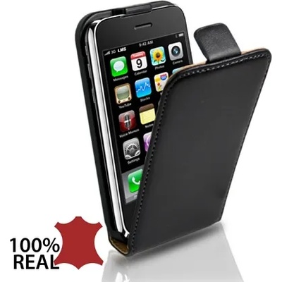 Apple iPhone 3GS Flip2 Кожен Калъф + Протектор