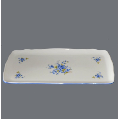 Podnos štvorhranný 45cm Nezábudky Český porcelán Dubí