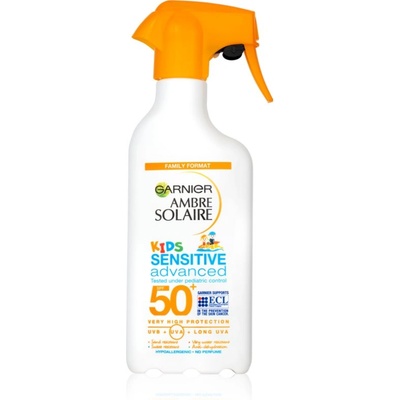 Garnier Ambre Solaire Sensitive Advanced защитен спрей за деца SPF 50+ 270ml