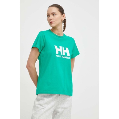 Helly Hansen Памучна тениска Helly Hansen в зелено (34465)