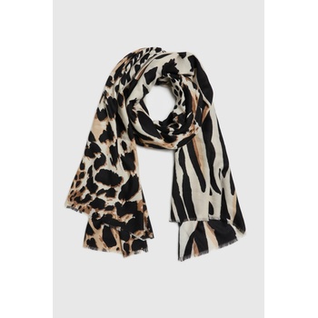 Moodo Шал с животински печат бежов Moodo Moodo | Bezhov | ЖЕНИ | ЕДИН РАЗМЕР