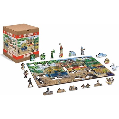 WOODEN CITY Dřevěné Viktoriánská ulice 2v1 400 dielov EKO