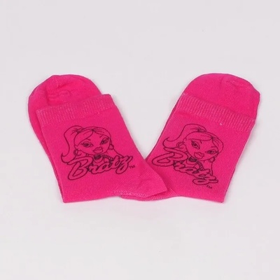 Детски къси чорапи в цикламен цвят