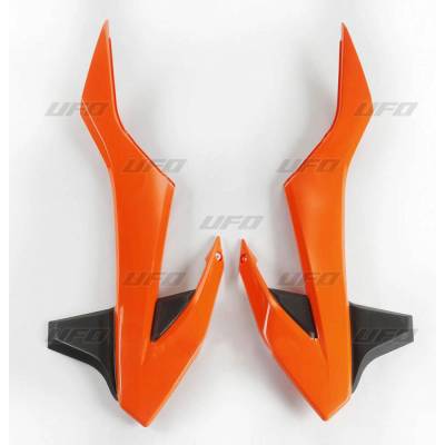 UFO kryty chladiče KTM SX 85 18-2023 barva OEM (oranžová/černá)