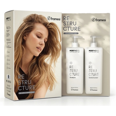 Framesi Maxi kit Restructure pro obnovení struktury vlasů šampon 1000 ml + kondicionér 1000 ml