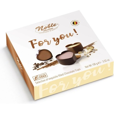 Noble For you Plněná čokoládová srdíčka 100 g