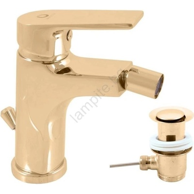 RAV SLEZÁK CO145.0KZ - смесител за биде с изпускател COLORADO 14, 3 см, лъскаво златно покритие (RV0028)