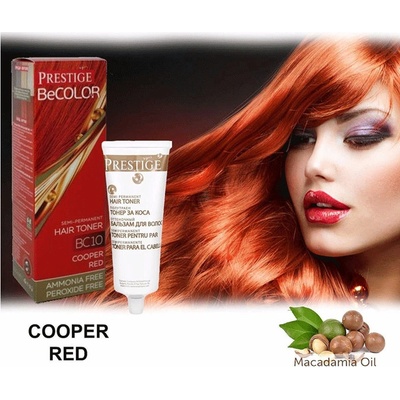 Vips Prestige Be Color toner na vlasy BC 10 měděná červená10
