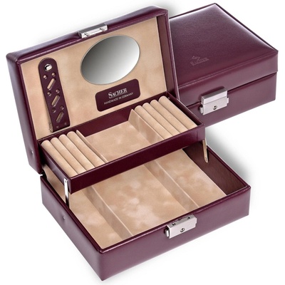Sacher šperkovnica Britta Classic new vínová