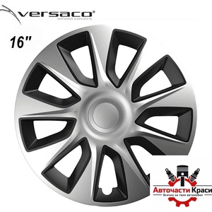 Versaco Тасове за джанти 16'' Versaco Stratos Silver / Black (56023) - avtochastikrasi