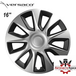 Versaco Тасове за джанти 16'' Versaco Stratos Silver / Black (56023) - avtochastikrasi