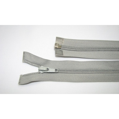 Zips špirála deliteľný 5mm - dĺžka 50cm, farba svetlo šedá
