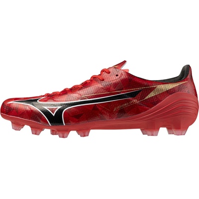 Mizuno Футболни бутонки Mizuno Alpha II Pro Adults Firm Ground Football Boots - Red/Black/Gold