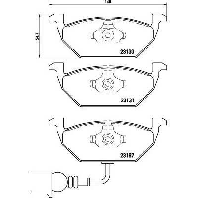 Sada brzdových destiček, kotoučová brzda BREMBO P 85 072 – Zboží Mobilmania