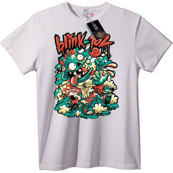 NOONEBRAND Тениска Blink 182 Монстър - 3XL, White